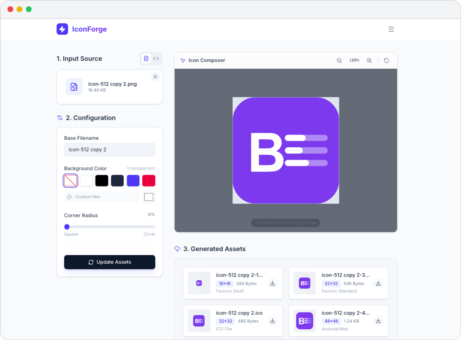 IconForge — Design