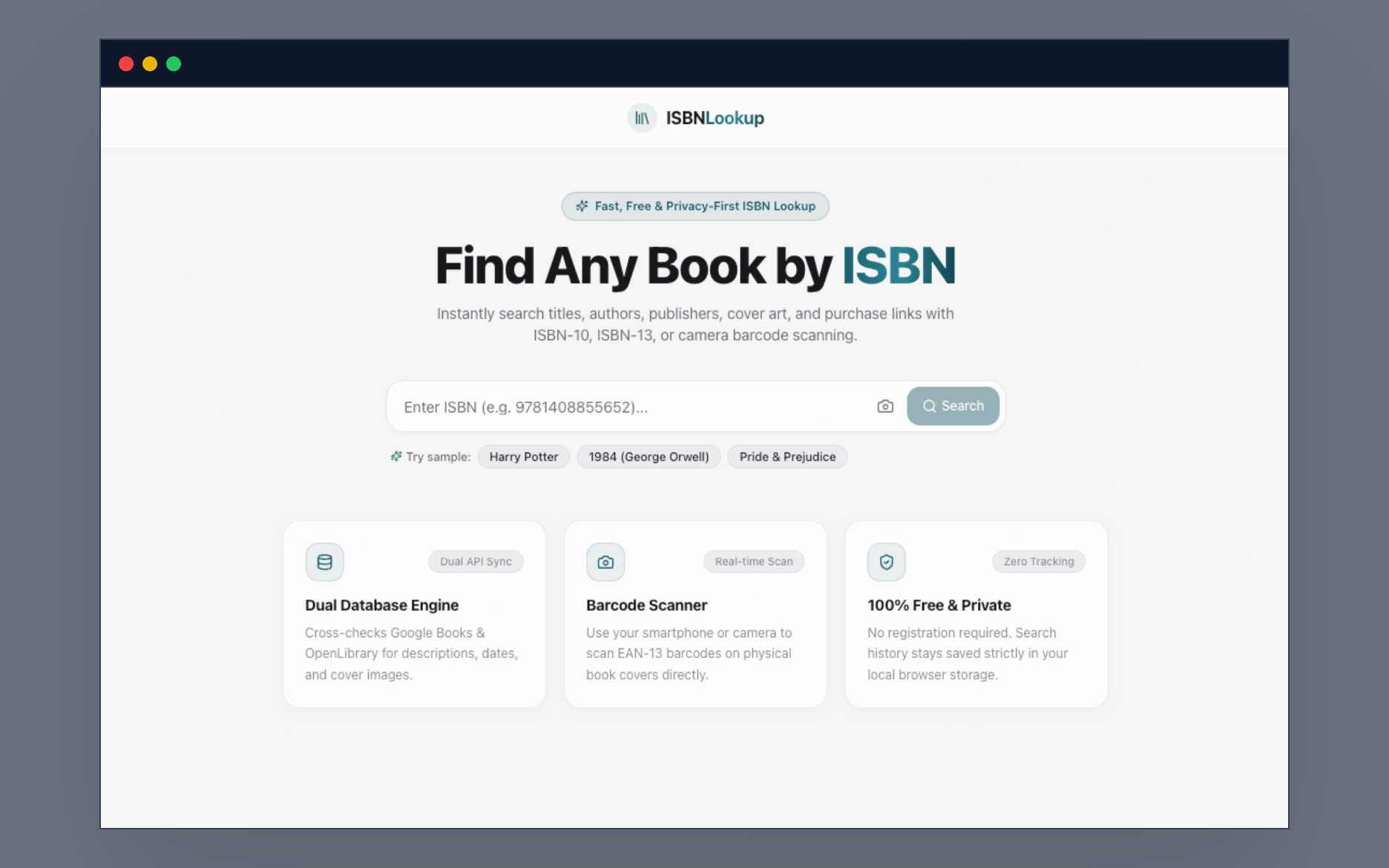 ISBN Lookup — ISBN Tools