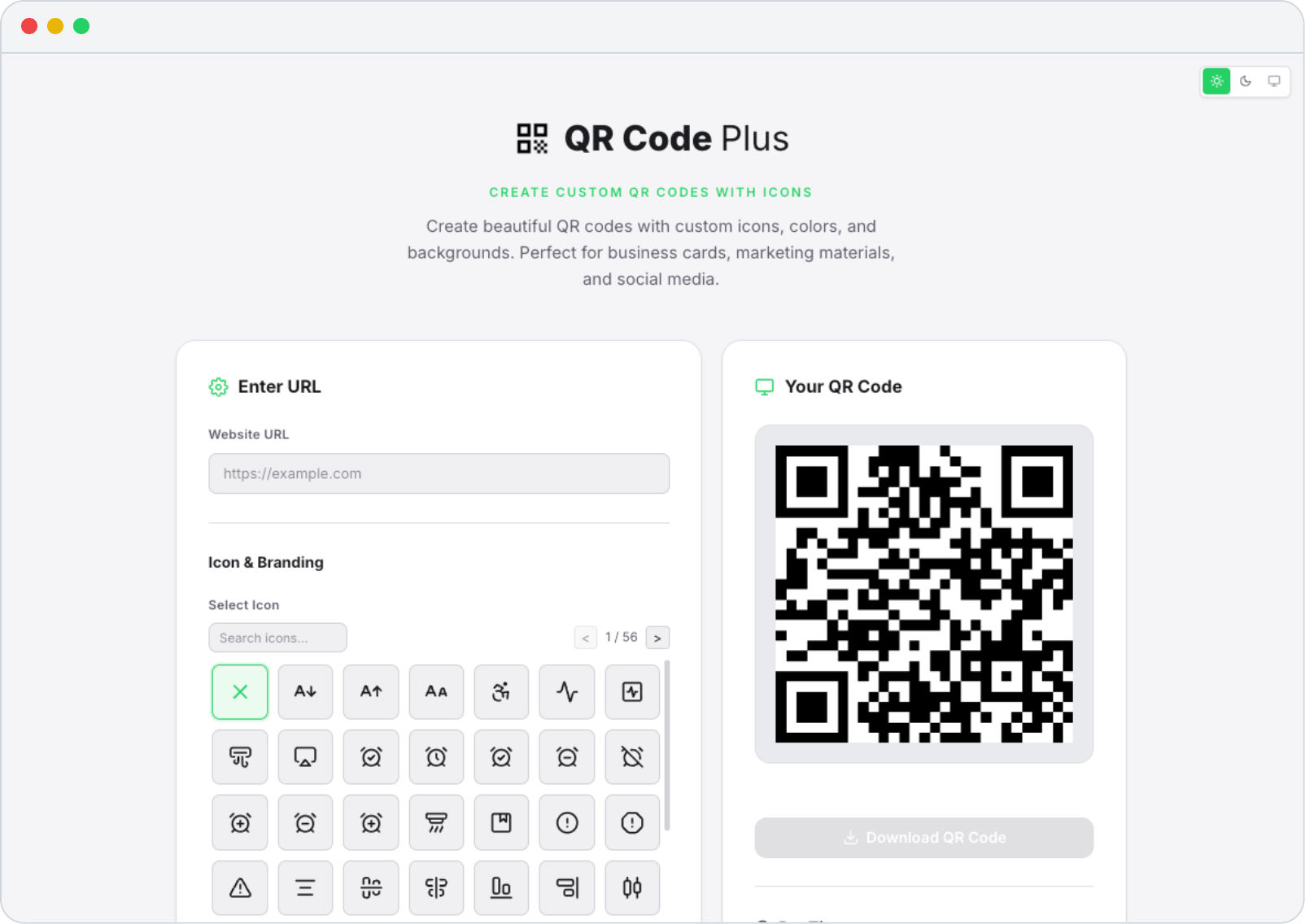 QR Code Generator — Generator